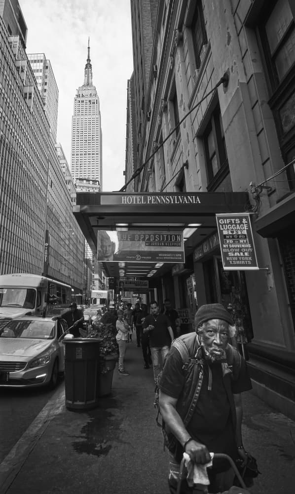 Empire State Street Life by Bartolome Lopez — canvas wall art