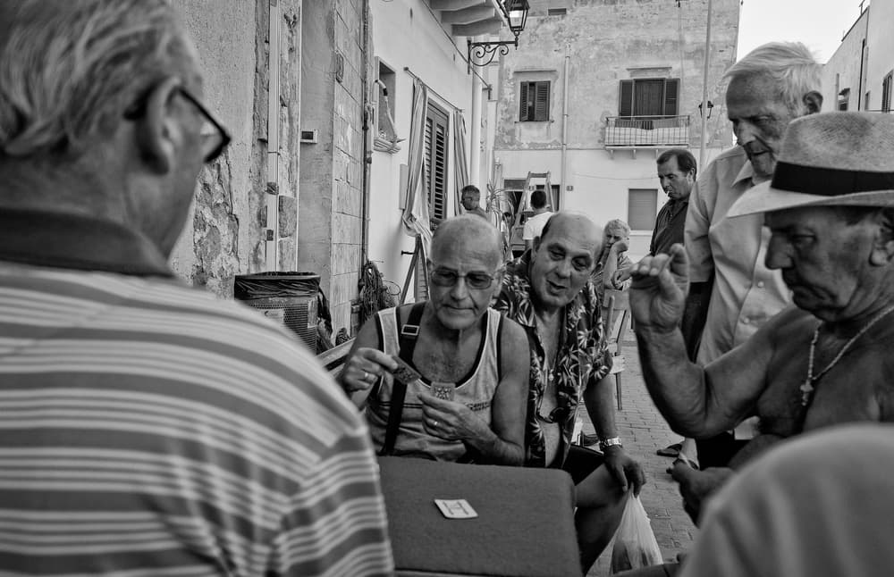 Street Card Game by Lorenzo Grifantini — canvas wall art