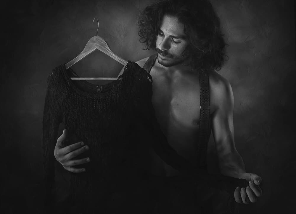 Pensive Man Fashion by Sebastian Kisworo — canvas wall art