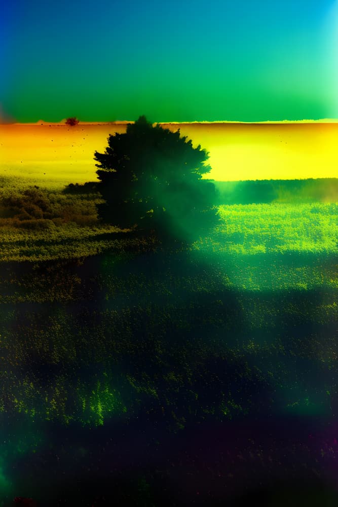 Vibrant Horizon Tree by Cicero Spin — canvas wall art