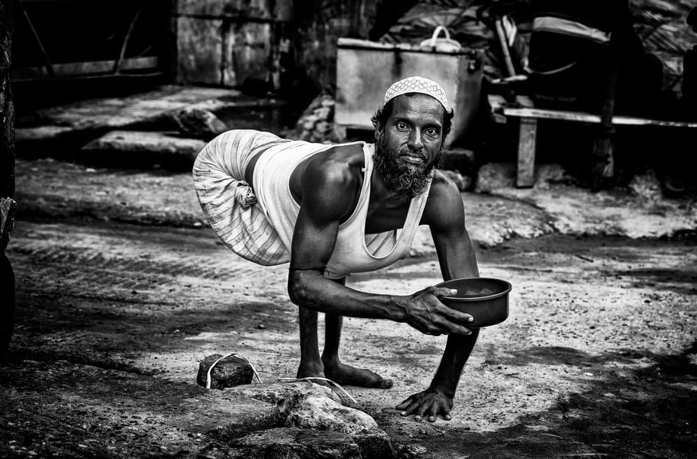 Humble Man Portrait by Joxe Inazio Kuesta Garmendia — canvas wall art