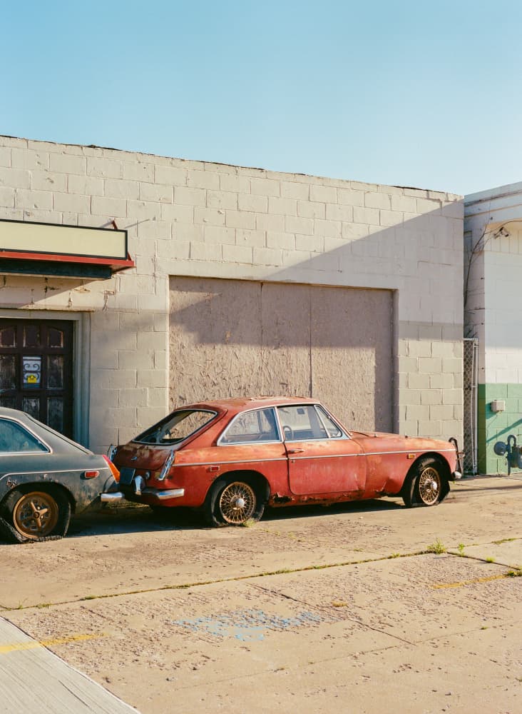 Forgotten Red Coupe by Bethany Young — canvas wall art