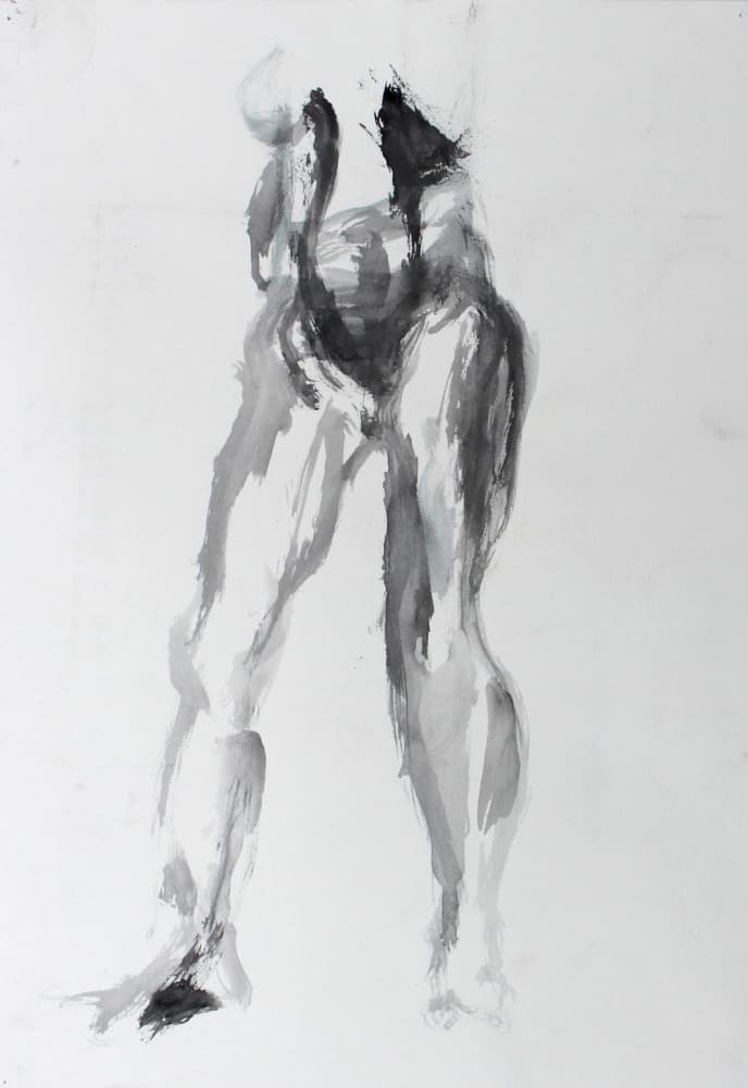 Expressive Figure Study by Eva Galonska — canvas wall art