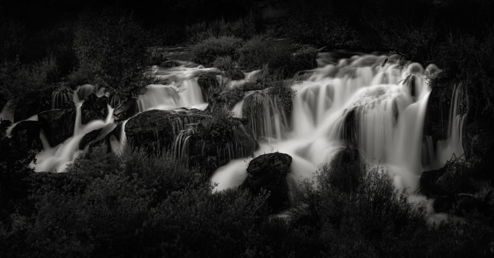 Serene Forest Waterfall by Kenneth-Wei Zeng — canvas wall art