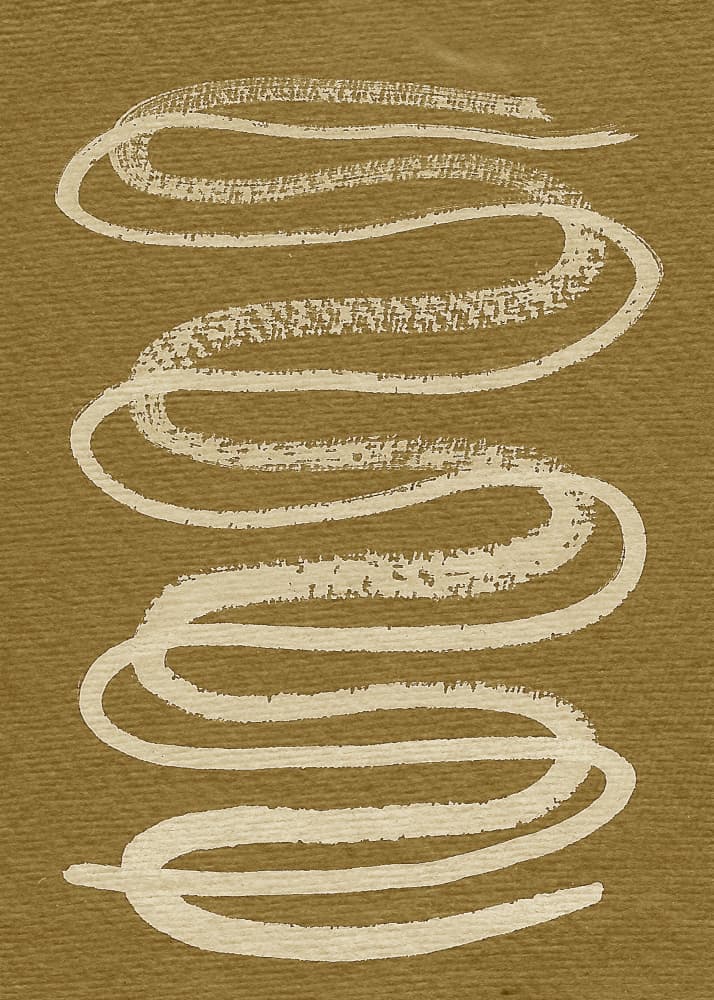 Earthy Wavy Line by Santhosh ch — canvas wall art