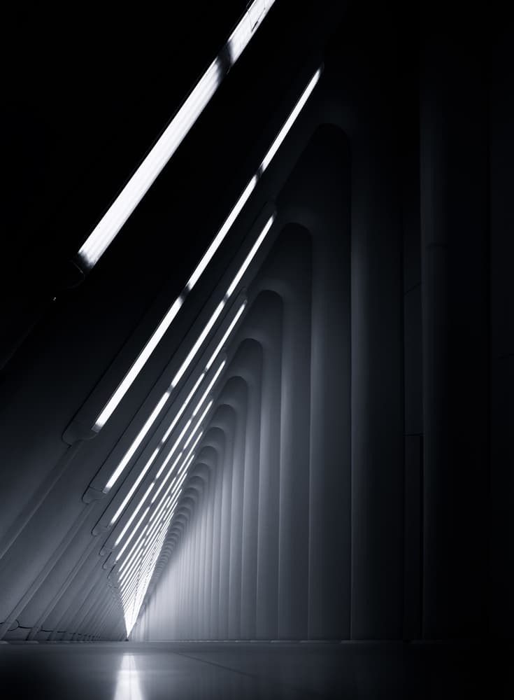 Modern Light Tunnel by Henry Zhao — canvas wall art