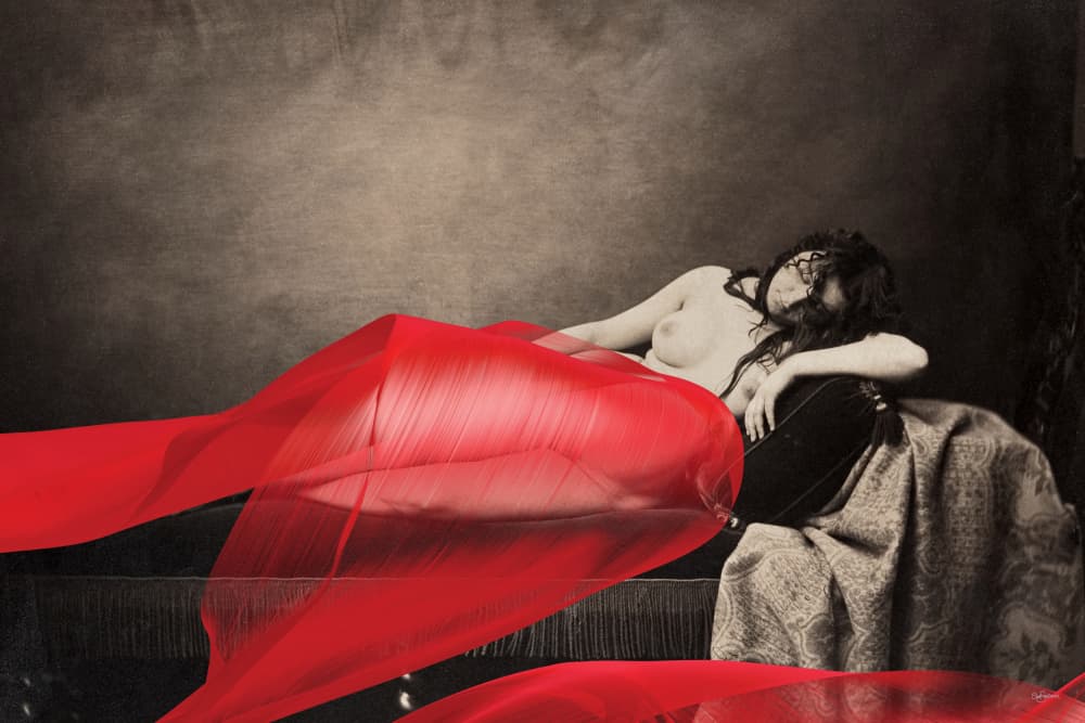 Sensual Red Drape by Sue Skellern — canvas wall art