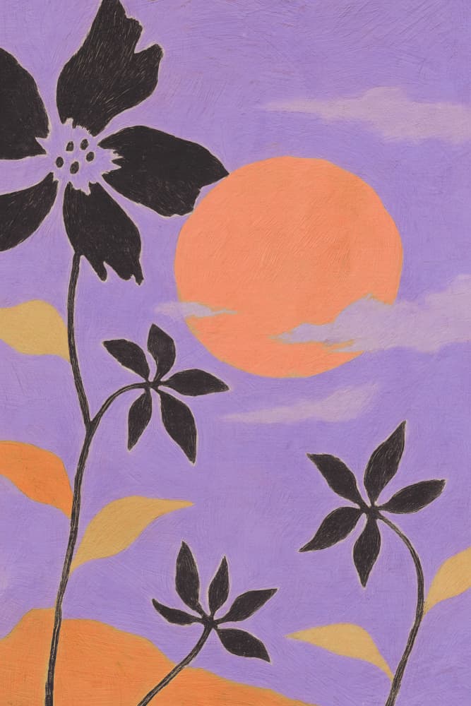 Purplesunset by Treechild — canvas wall art