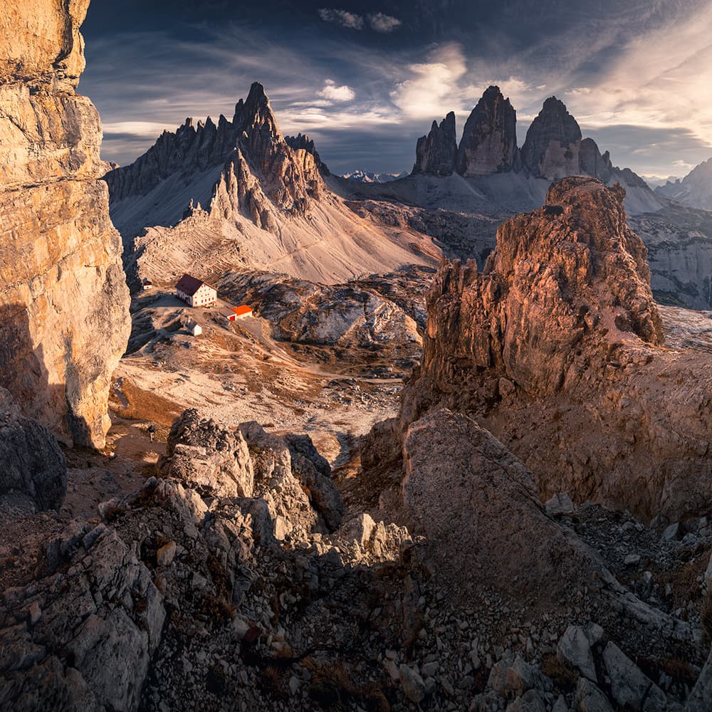 Dolomites Golden Hour by Karol Nienartowicz — canvas wall art