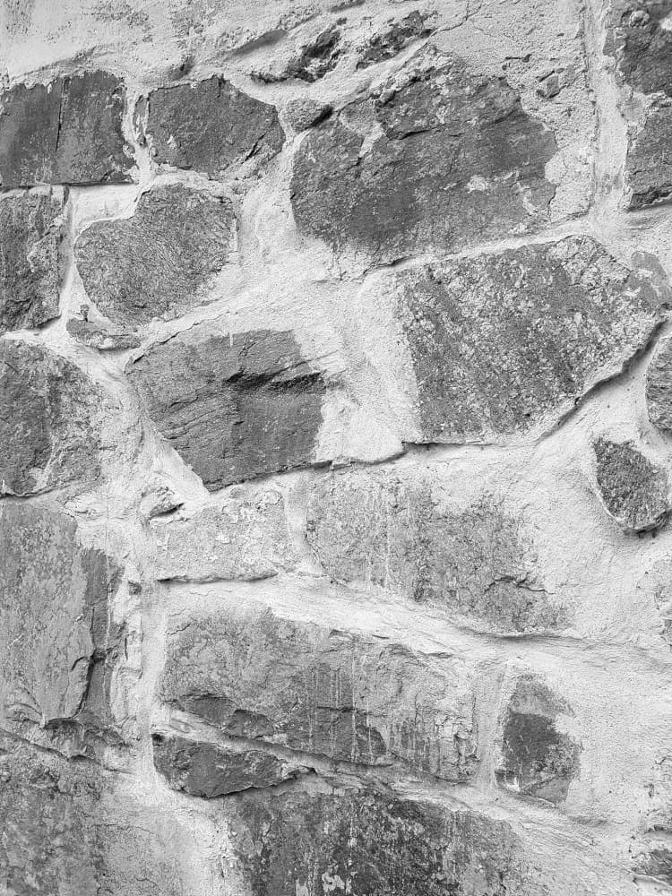 Old Stone Wall Texture by Olea Huuska — canvas wall art