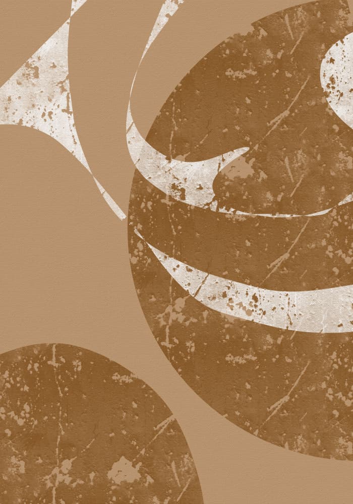 Earthy Abstract Curves by Yuli Saputra — canvas wall art