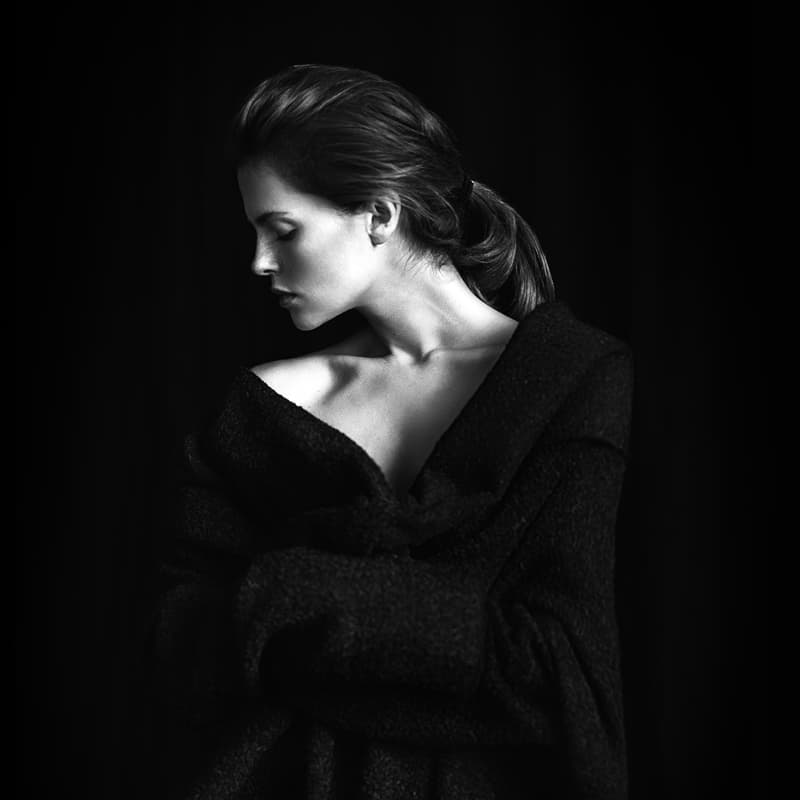 Elegant Woman Portrait by Boris Belokonov — canvas wall art