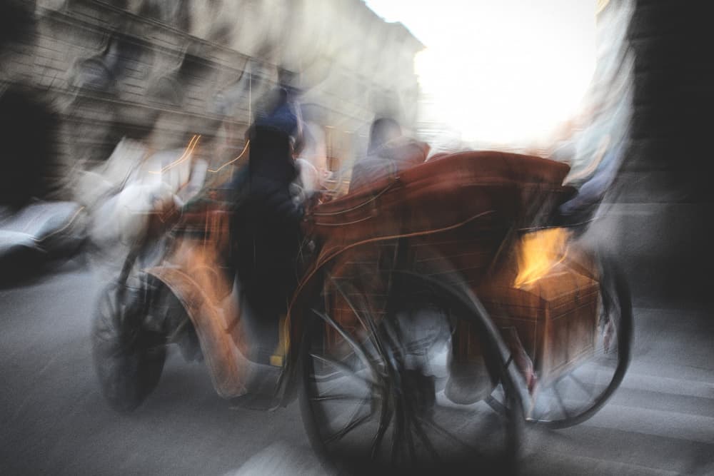 Blurred Carriage Ride by Antonio Grambone — canvas wall art