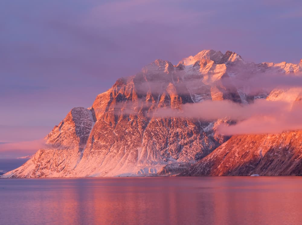 Arctic Mountain Twilight by Rob Darby — canvas wall art