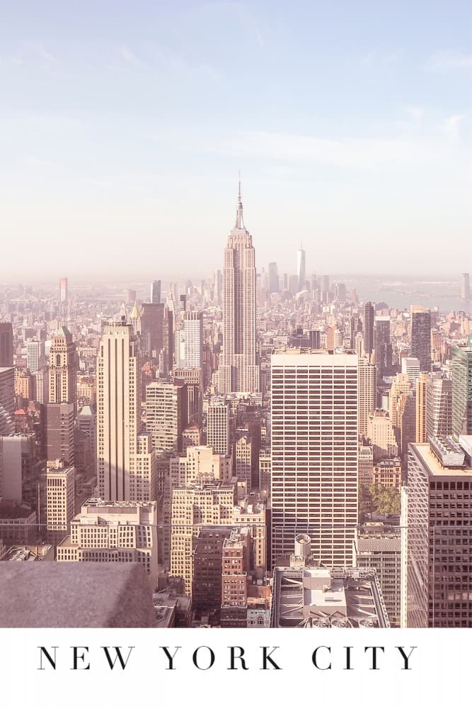 Soft Pastel Cityscape by Talitha McQueen — canvas wall art