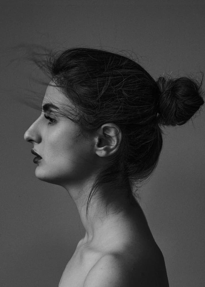 Timeless Profile Portrait by Shizuo Shiki — canvas wall art