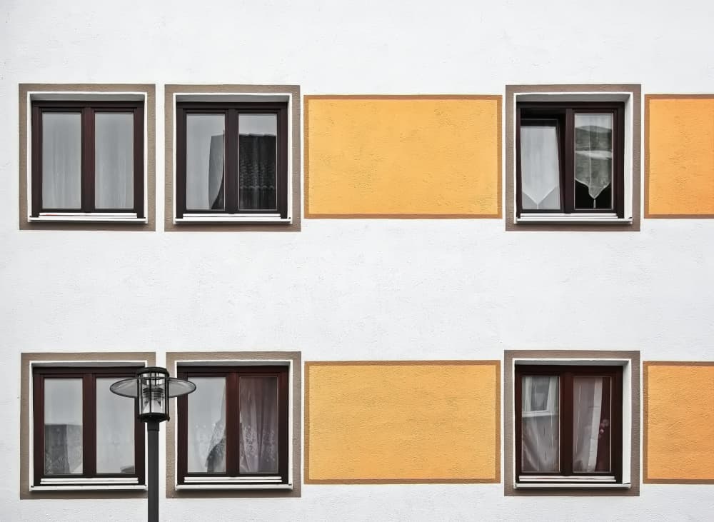 Modern Facade Windows by Hans Peter Rank — canvas wall art