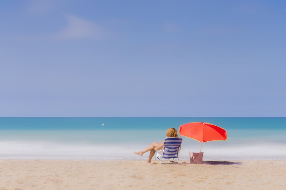 Summer Beach Escape by JUAN CARLOS HERVÁS MARTÍNEZ — canvas wall art