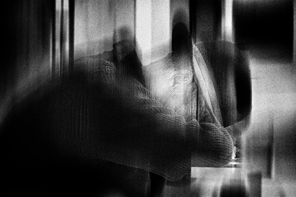 Abstract Human Hand by Ina Tänzer — canvas wall art