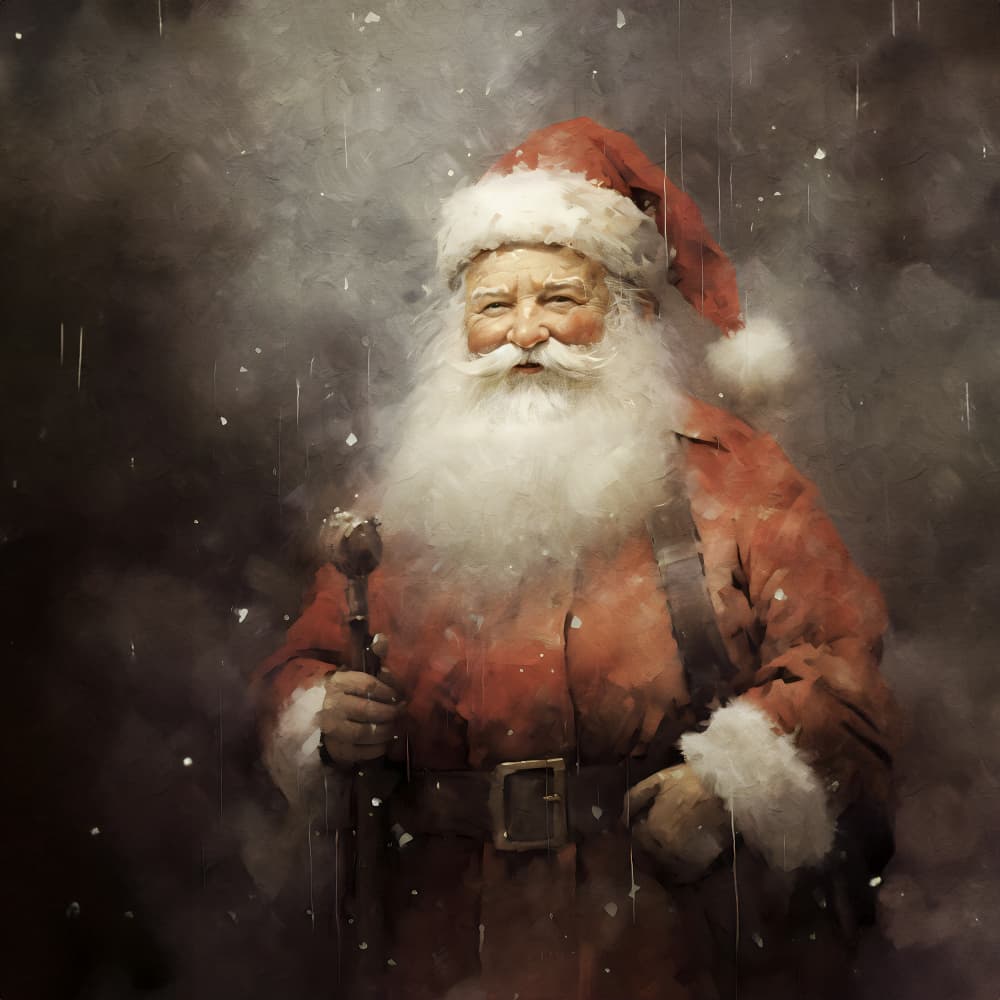 Santa5 by Emel Tunaboylu — canvas wall art