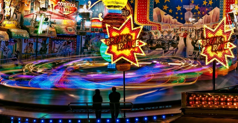 Vibrant Carnival Night by Zhecho Planinski — canvas wall art