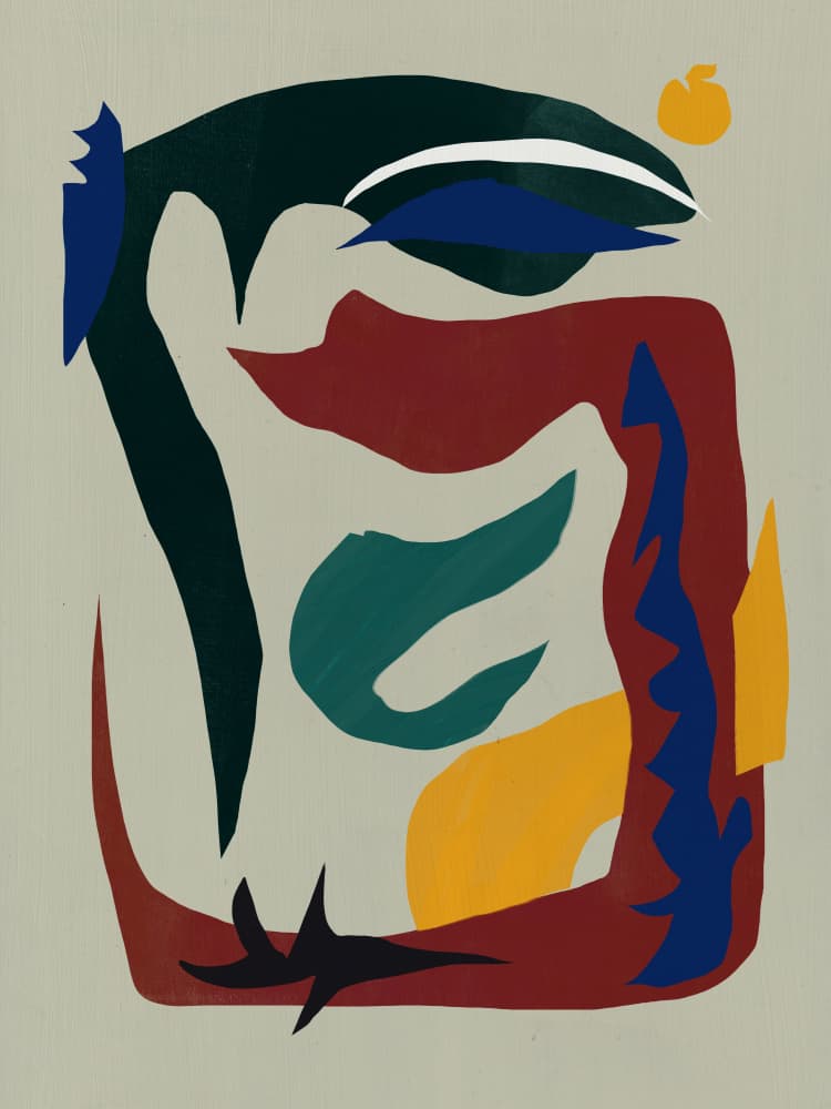 Fluid Abstract Forms by Little Dean — canvas wall art