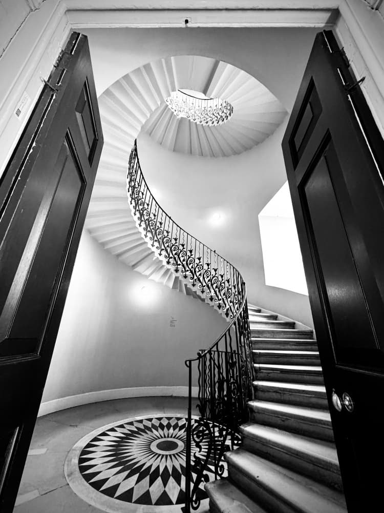 Grand Spiral Staircase by KIMIO KOBAYASHI — canvas wall art