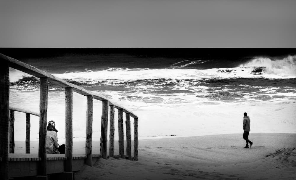 Coastal Solitude Scene by Paulo Abrantes — canvas wall art