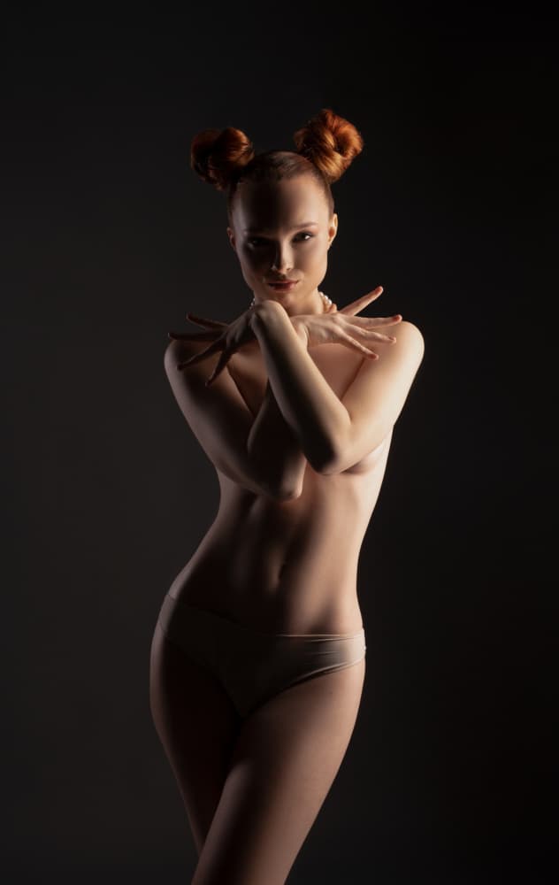 **Sensual Silhouette Portrait** by Andrey Guryanov — canvas wall art