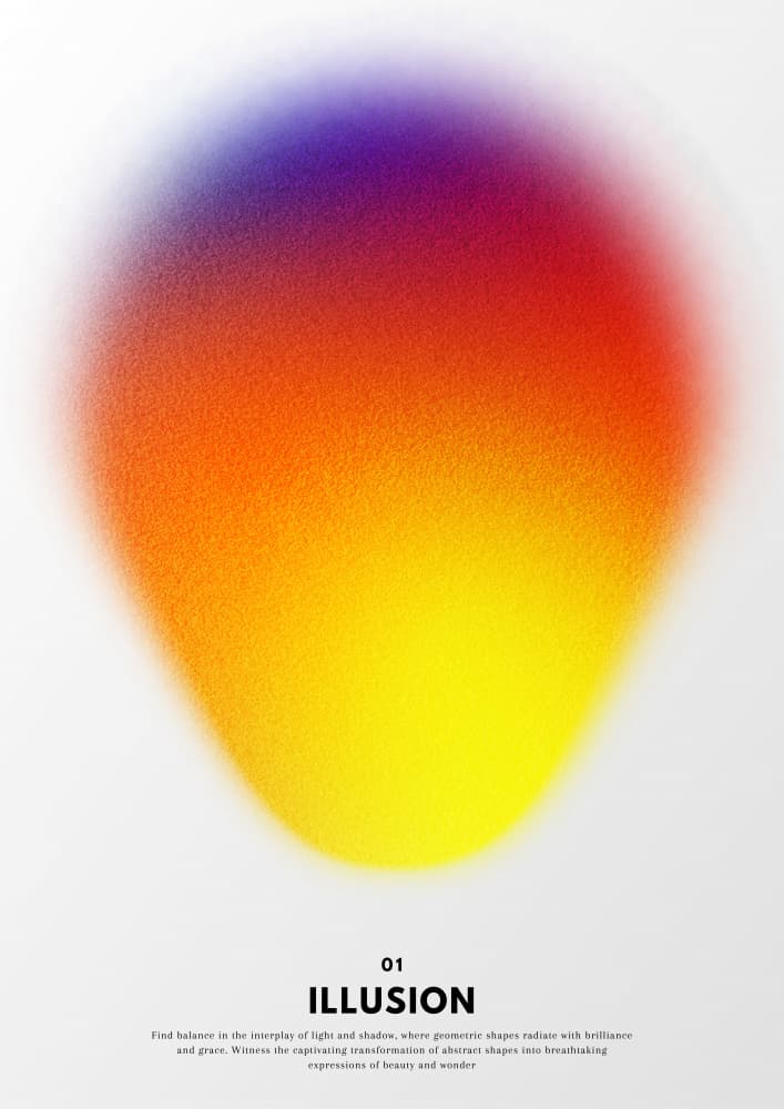 Colorful Gradient Glow by RS LAB STUDIO — canvas wall art