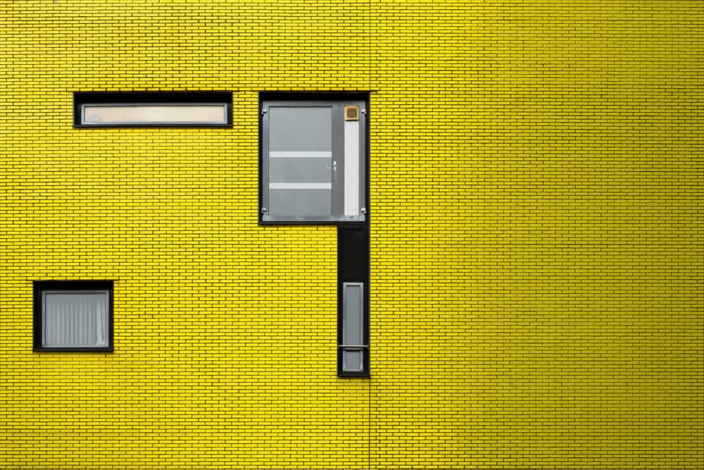 Bright Yellow Architecture by Rolf Endermann — canvas wall art