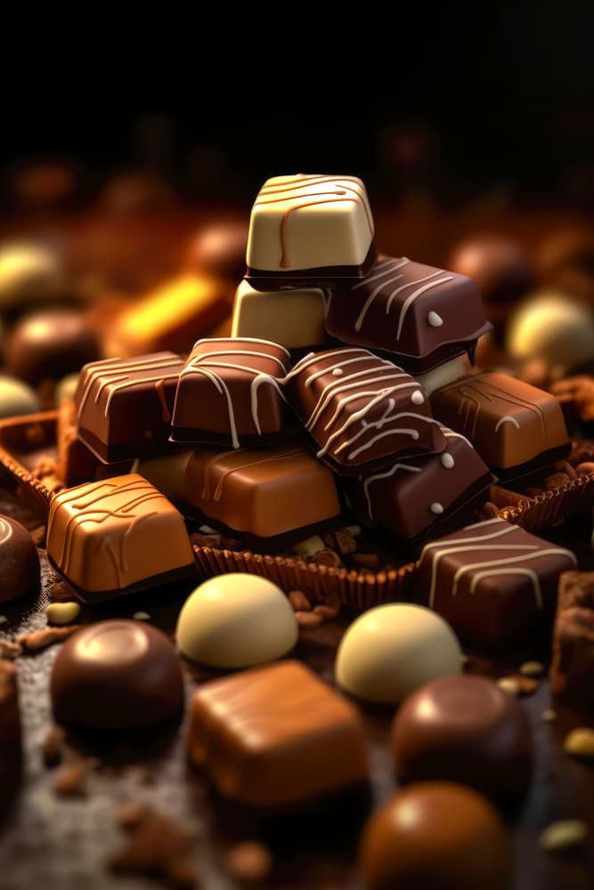 Sweet Chocolate Indulgence by Justyna Jaszke — canvas wall art