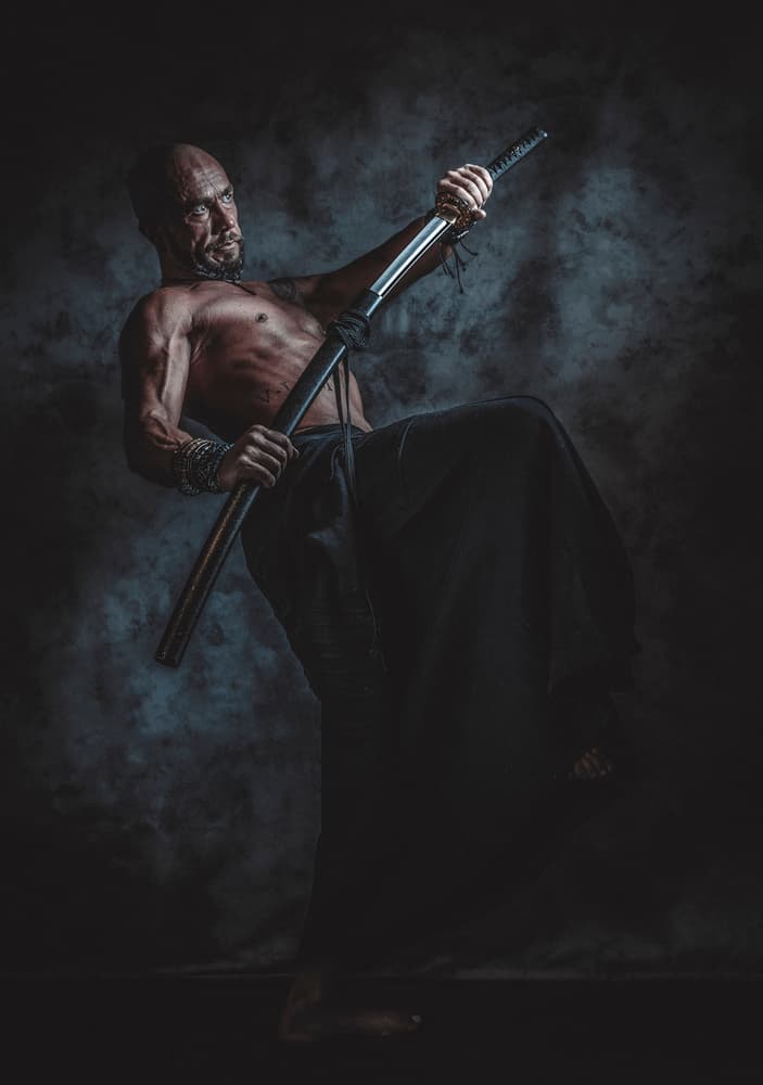 Powerful Samurai Warrior by gNo — canvas wall art
