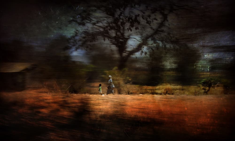 Walking Through Twilight by Antonio Grambone — canvas wall art