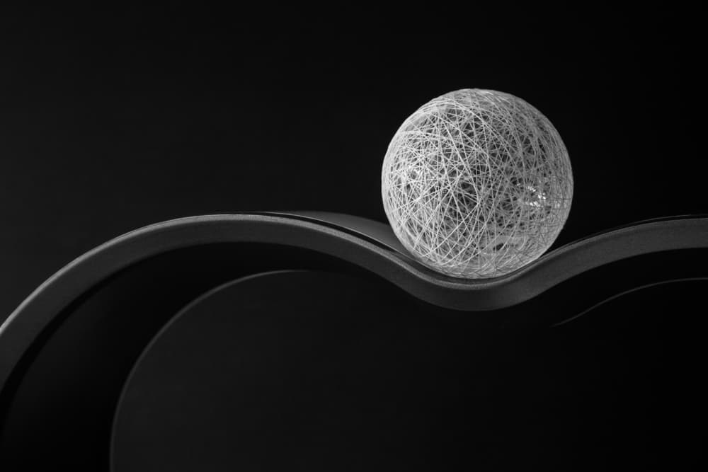 Balanced String Sphere by Jacqueline Hammer — canvas wall art