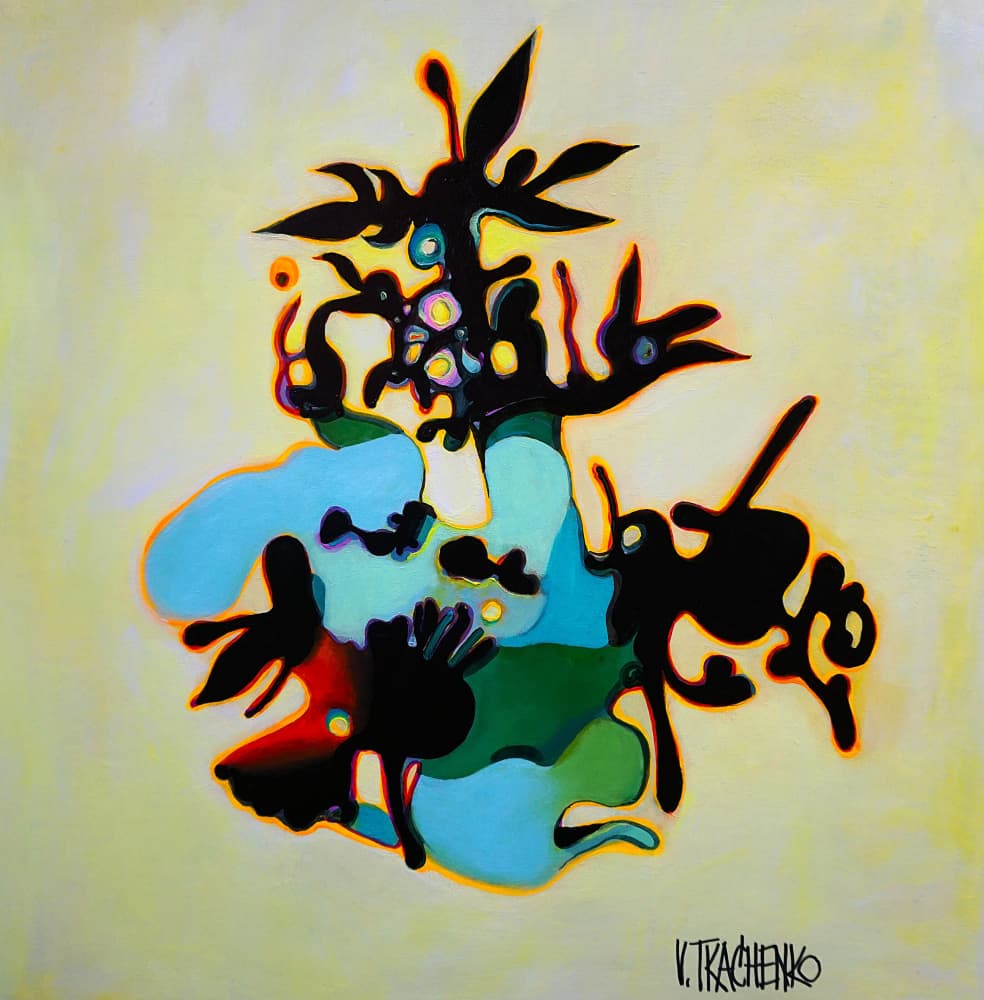 Fluid Organic Abstract by Victor Tkachenko — canvas wall art
