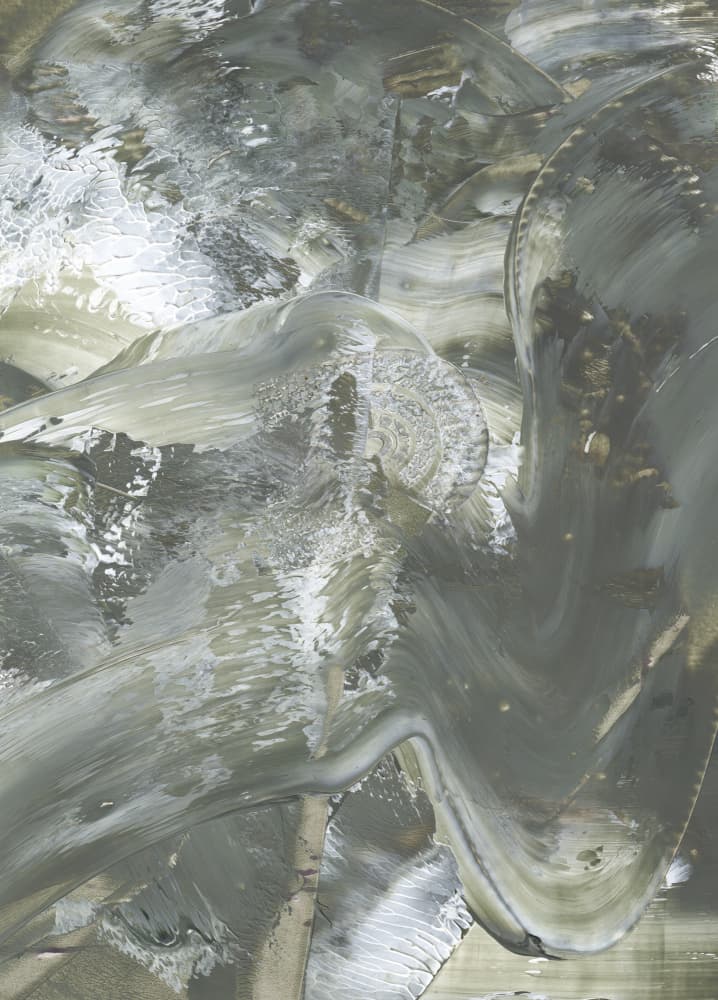 Fluid Grey Green by Maira Ribena — canvas wall art