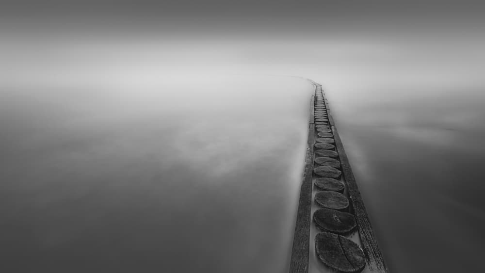 Serene Misty Pier by Thomas de Franzoni — canvas wall art
