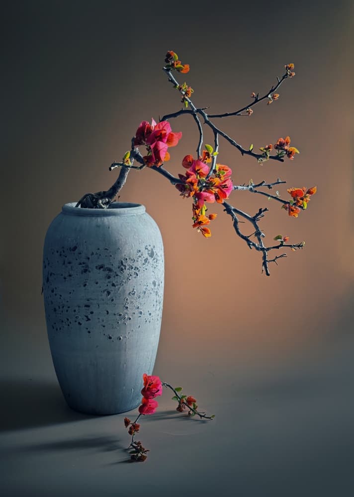 Zen Floral Arrangement by Judy Tseng — canvas wall art