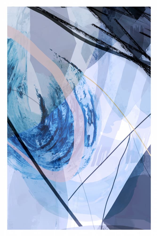 Serene Abstract Flow by cartissi — canvas wall art