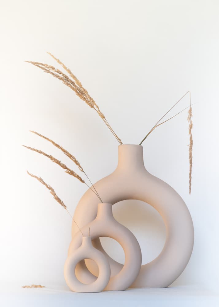 Ornamental grass in ring vases by FranzStaab — canvas wall art