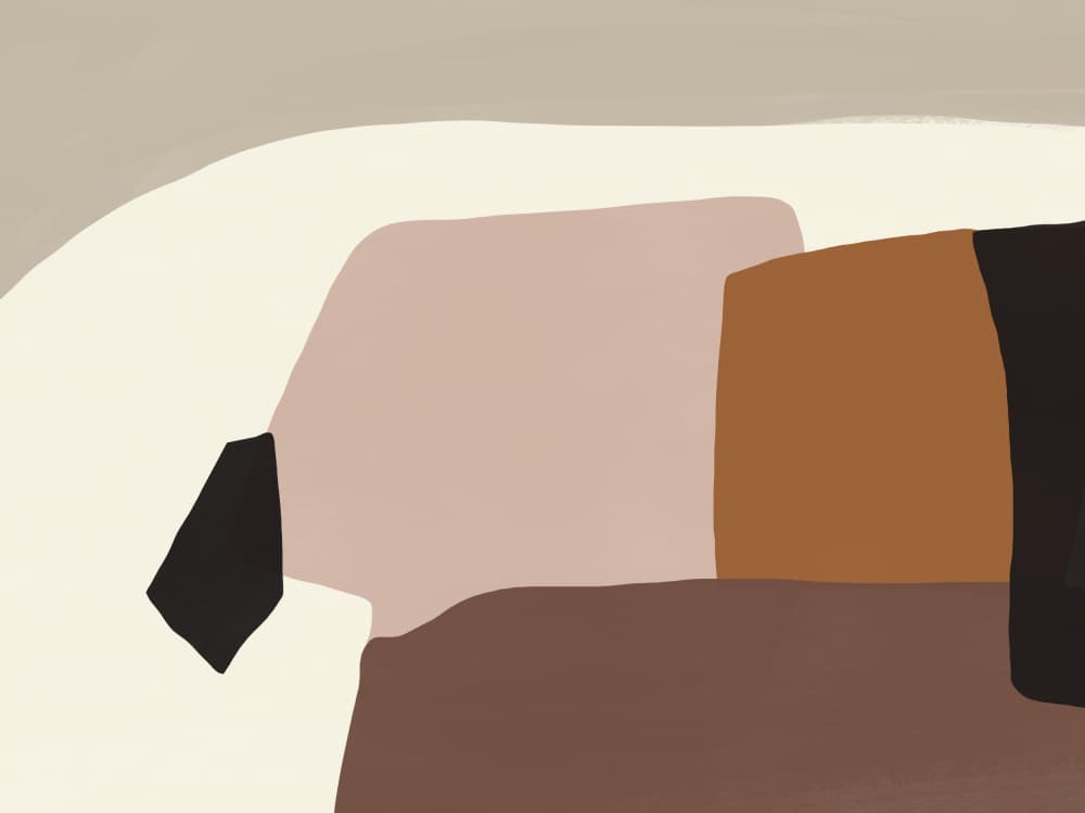 Soft Organic Shapes by Little Dean — canvas wall art