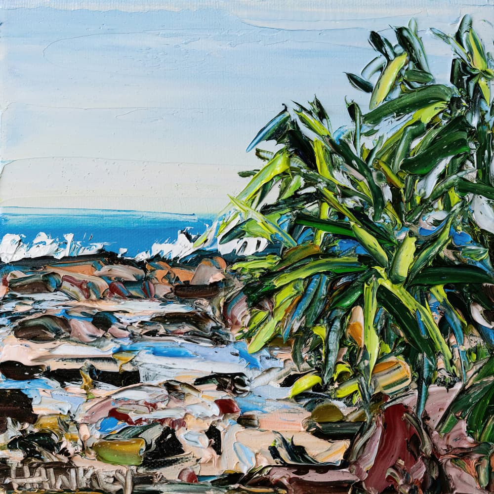 Vibrant Coastal Landscape by Angela Hawkey — canvas wall art