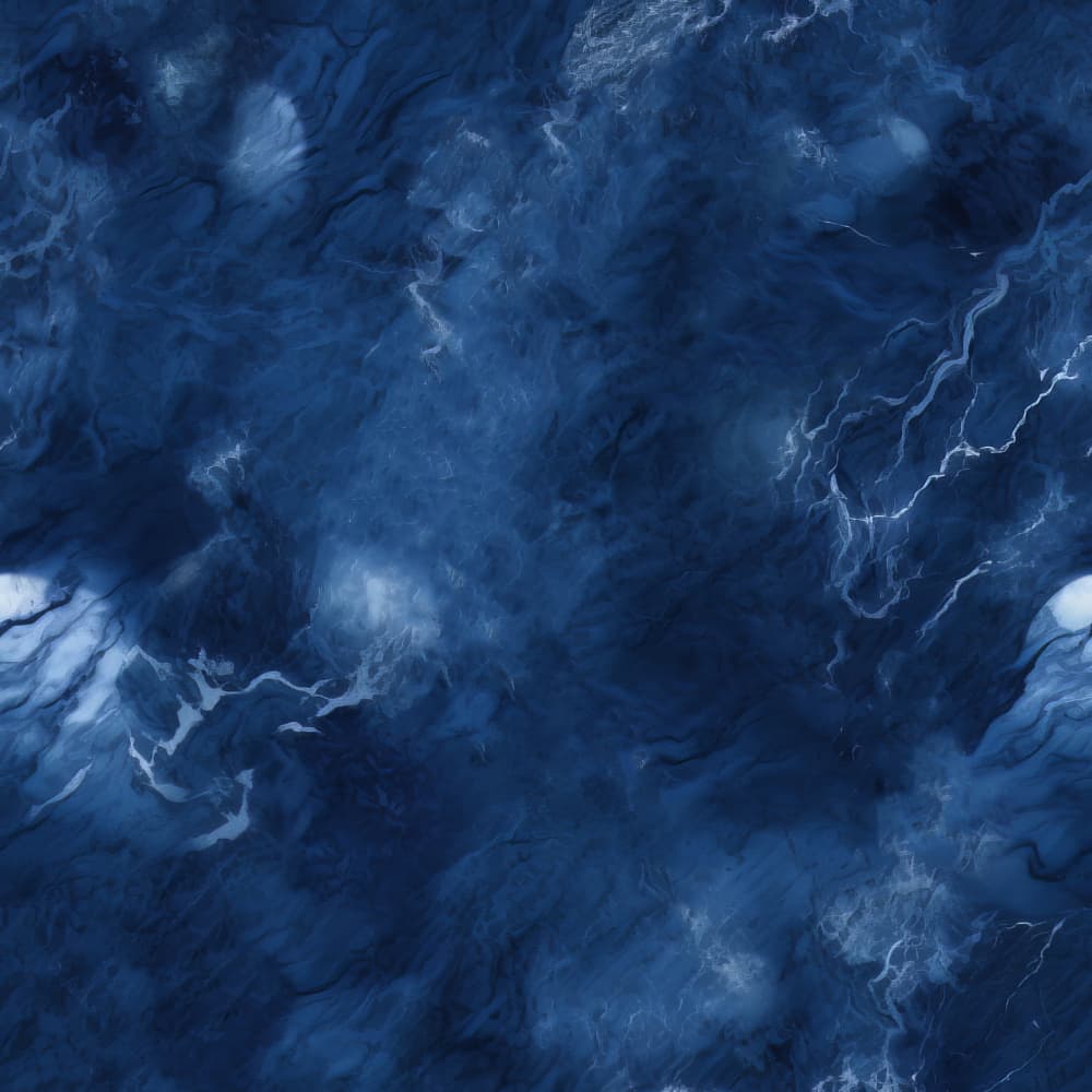 Deep Blue Abstract Swirl by Bilge Paksoylu — canvas wall art