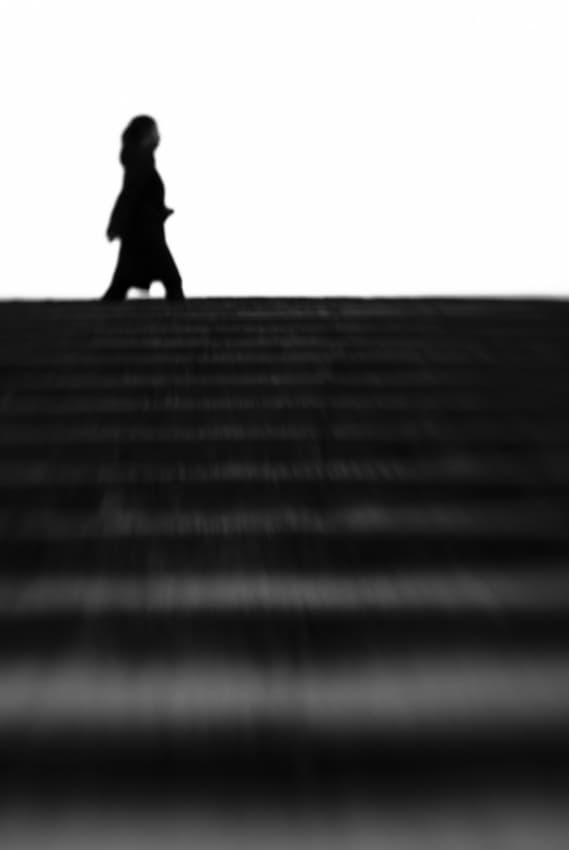 Woman Steps Upward by Codrin Lupei — canvas wall art