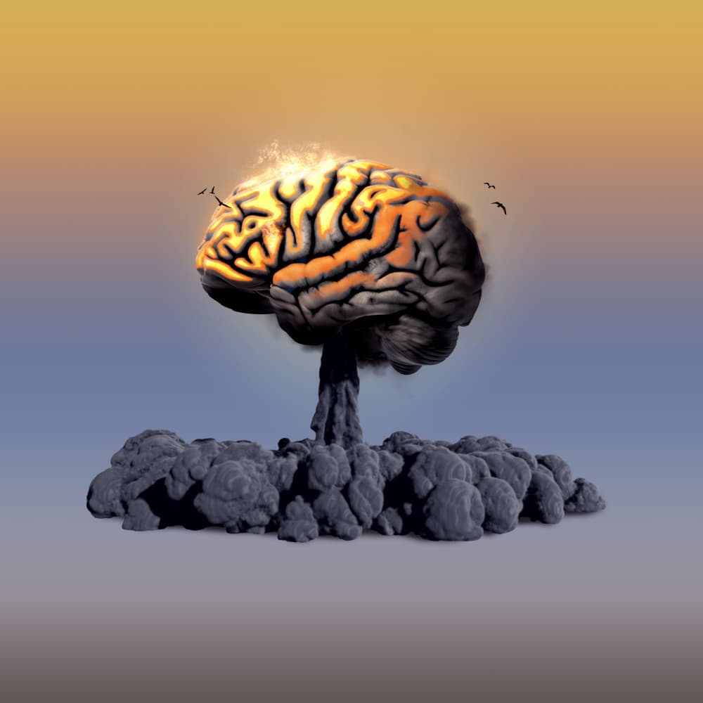 Brain Explosion by Artem Pozdniakov — canvas wall art