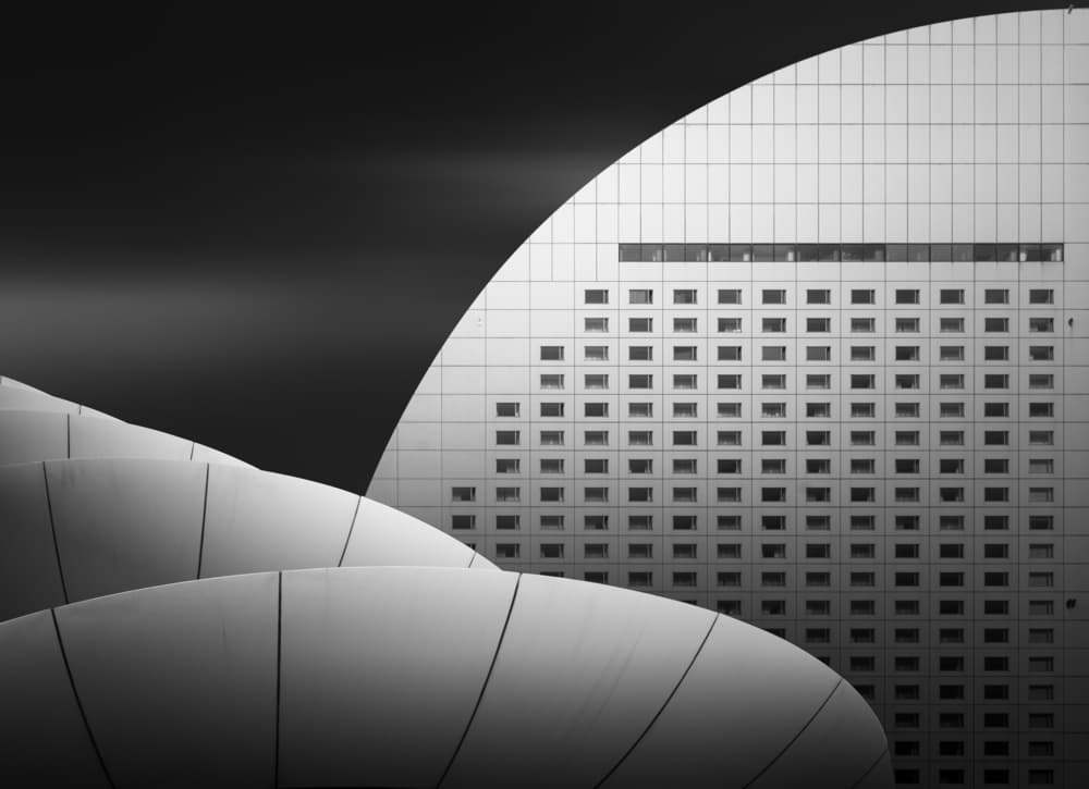 Urban Architectural Curves by Shuchuan Liu — canvas wall art