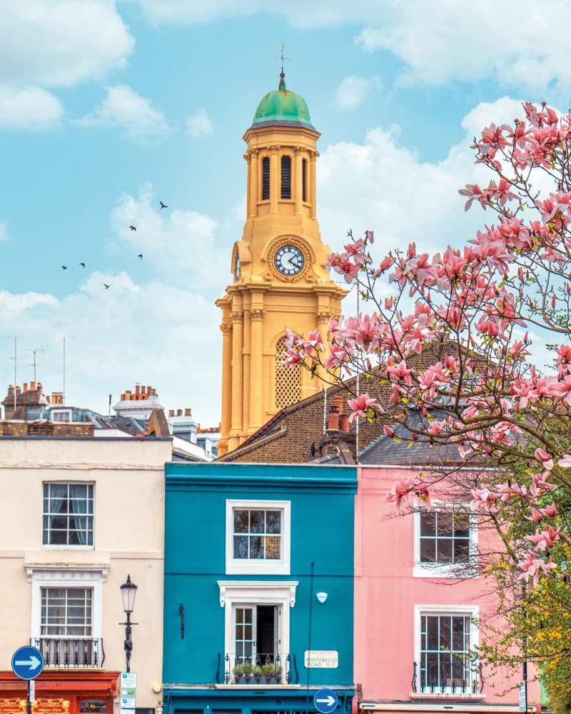 Colorful London Street by Gabor Estefan — canvas wall art