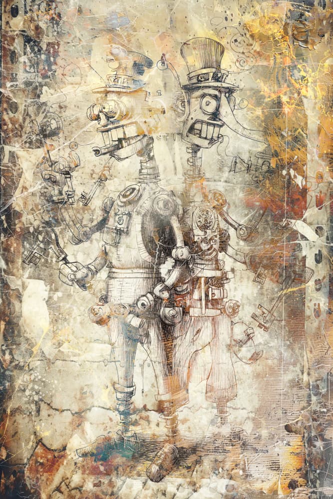 Whimsical Steampunk Automatons by Rafal Kulik — canvas wall art