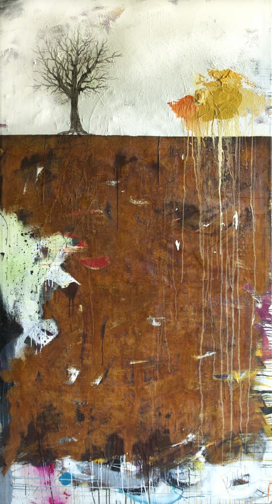 Earthy Drip Tree by kent youngstrom — canvas wall art